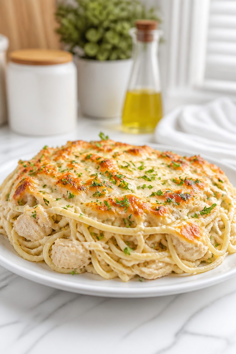 Cheesy Alfredo And Chicken Million Dollar Spaghetti Cheesy Alfredo And Chicken Million Dollar Spaghetti