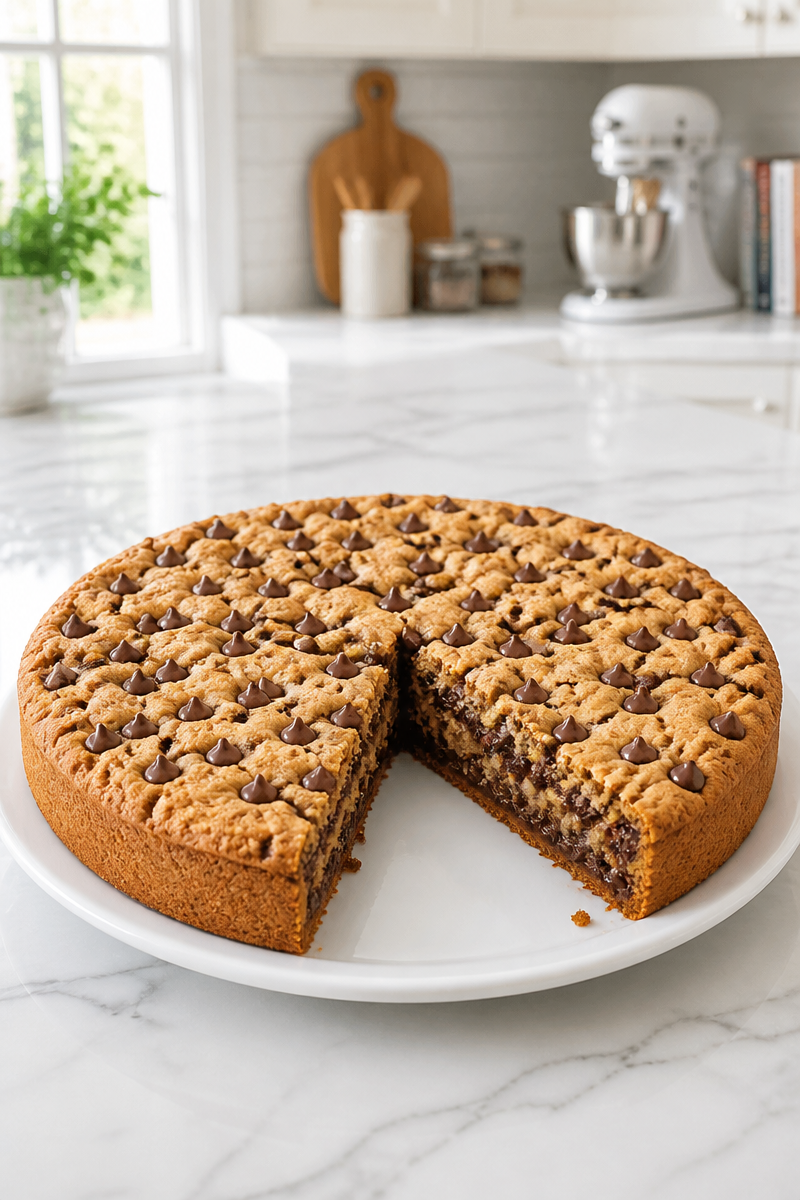 Chewy Giant Chocolate Chip Cookie Cake Chewy Giant Chocolate Chip Cookie Cake
