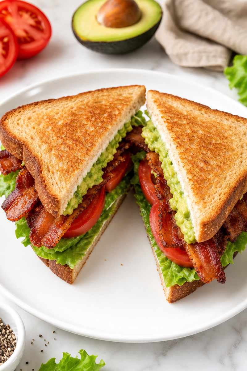 Classic BLT Sandwich with Avocado
