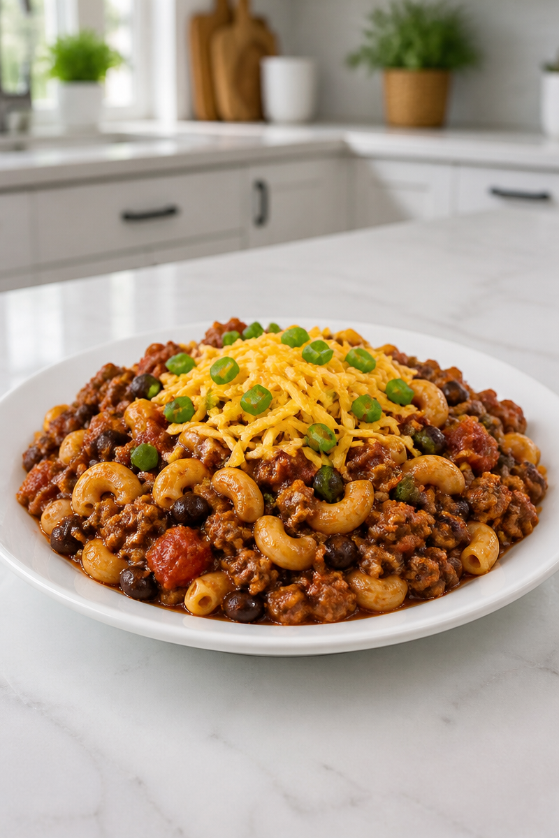 Classic Beef Black Bean Chili Mac Classic Beef Black Bean Chili Mac