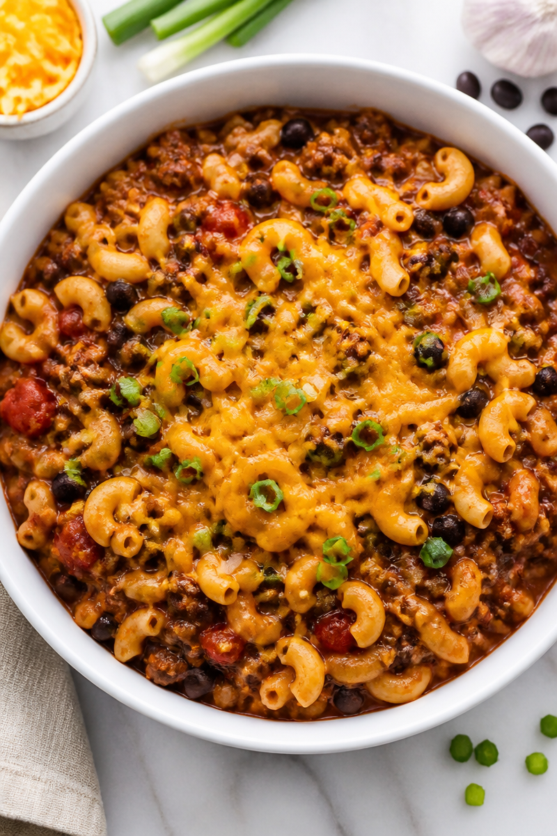Classic Beef Black Bean Chili Mac Classic Beef Black Bean Chili Mac
