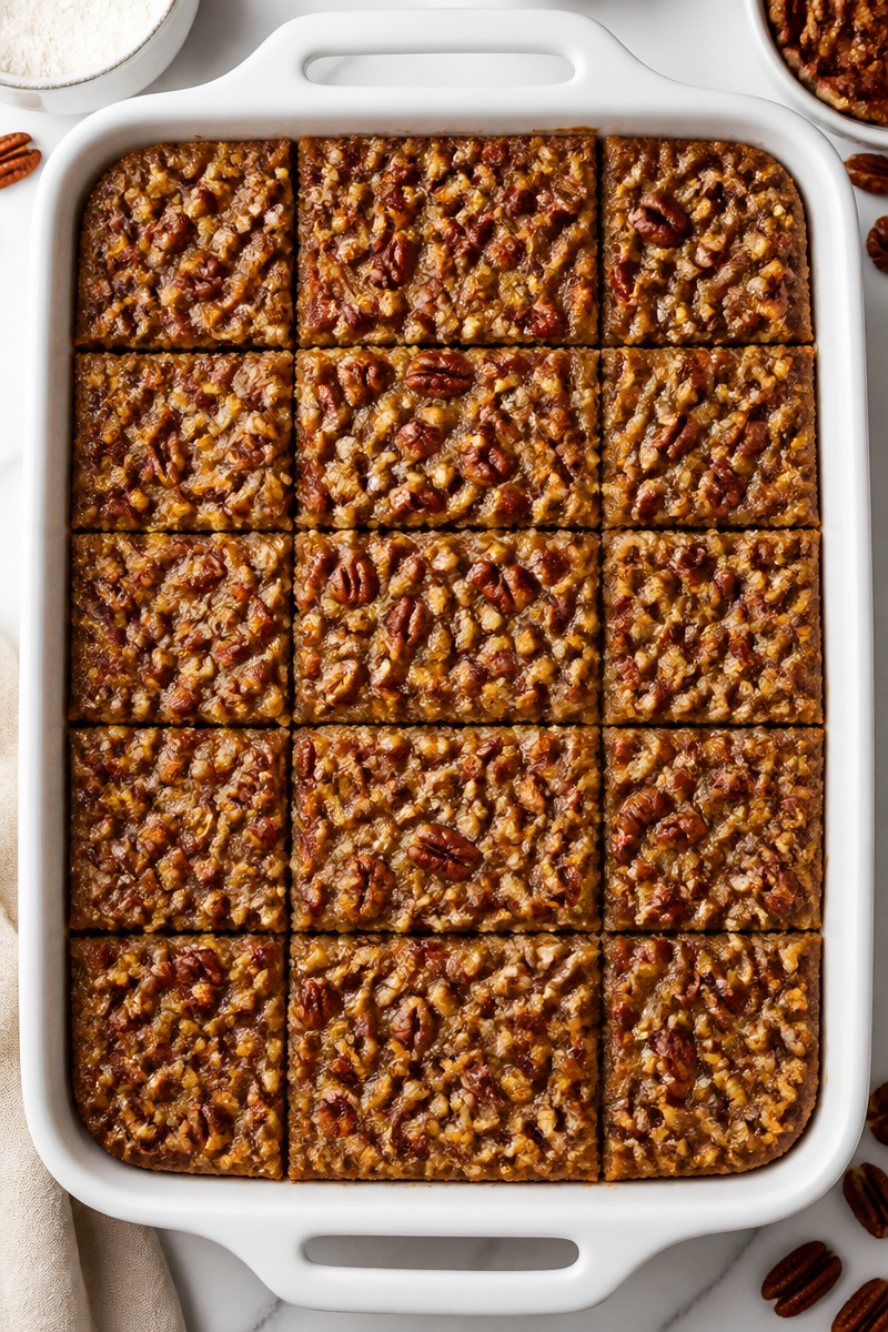 Classic Chewy Pecan Pie Bar