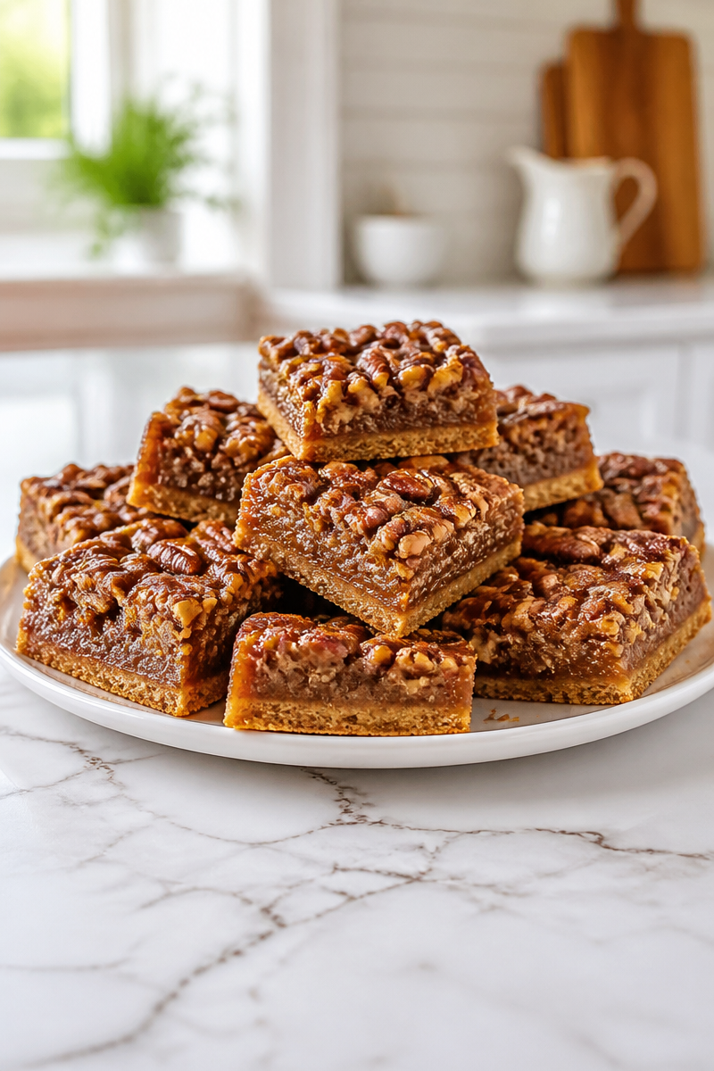 Classic Chewy Pecan Pie Bar