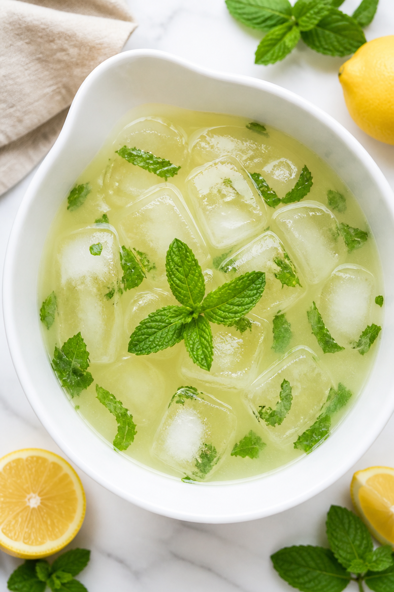 Classic Homemade Lemonade Fresh Mint