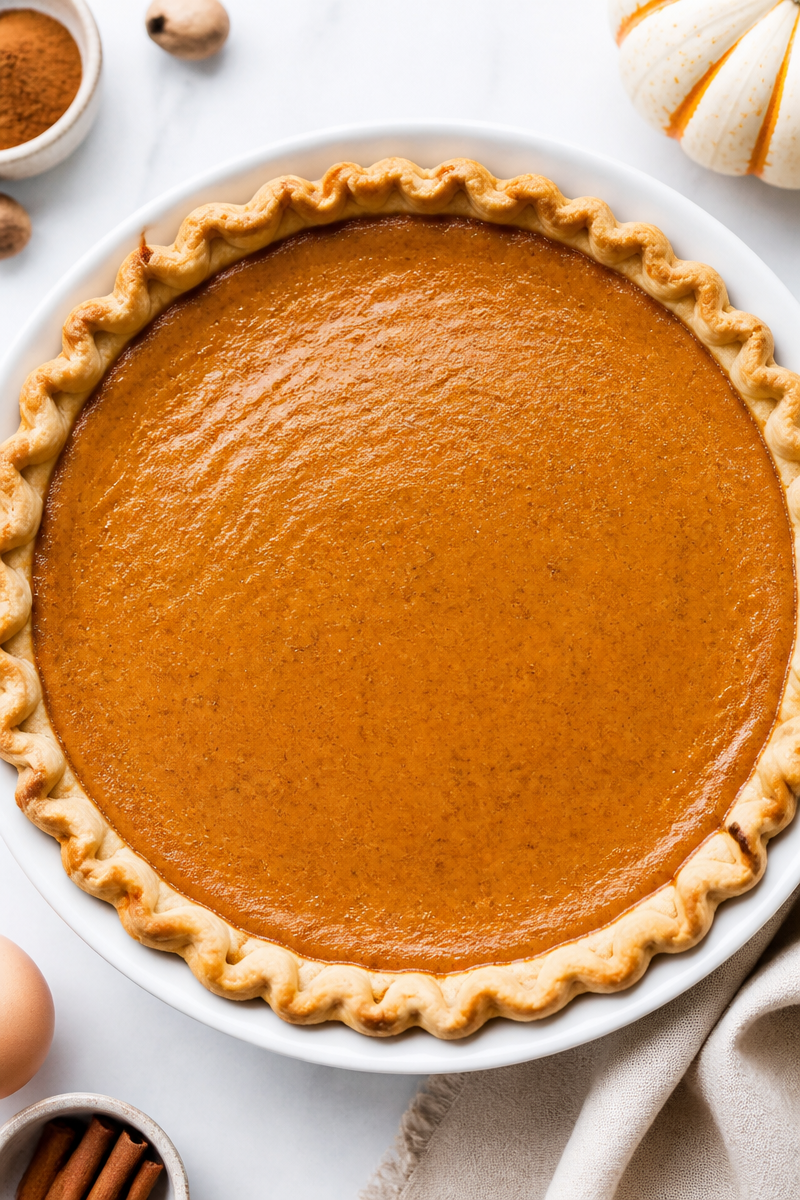 Classic Homemade Spiced Pumpkin Pie Dessert Classic Homemade Spiced Pumpkin Pie Dessert