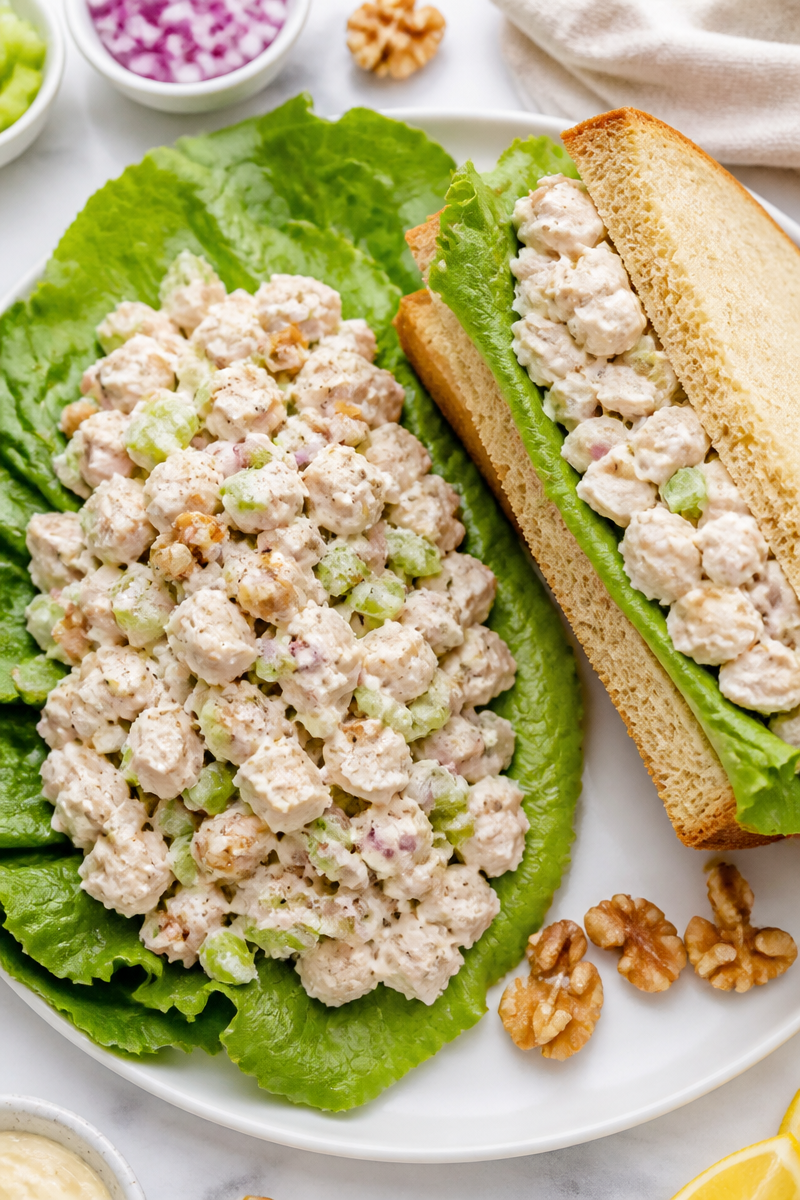 Classic Homestyle Chicken Salad with Toasted Walnuts Classic Homestyle Chicken Salad with Toasted Walnuts