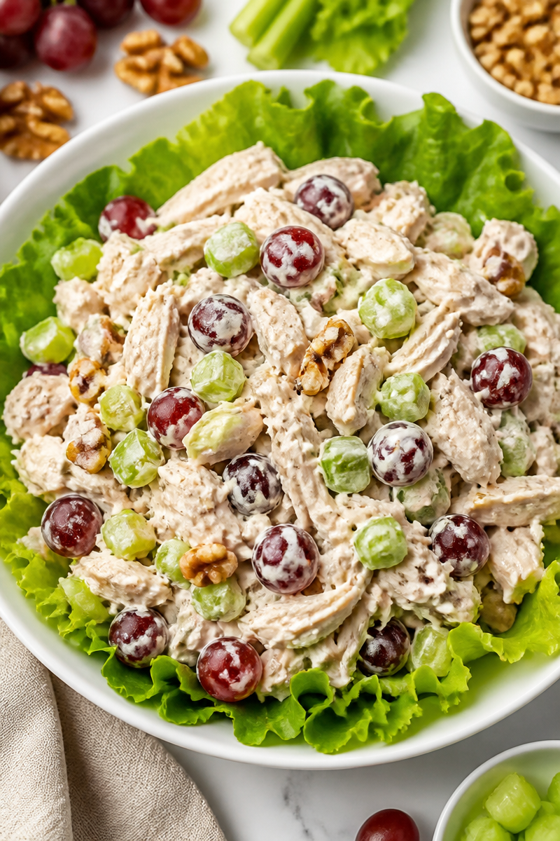 Classic Homestyle Chicken Salad with Toasted Walnuts Classic Homestyle Chicken Salad with Toasted Walnuts