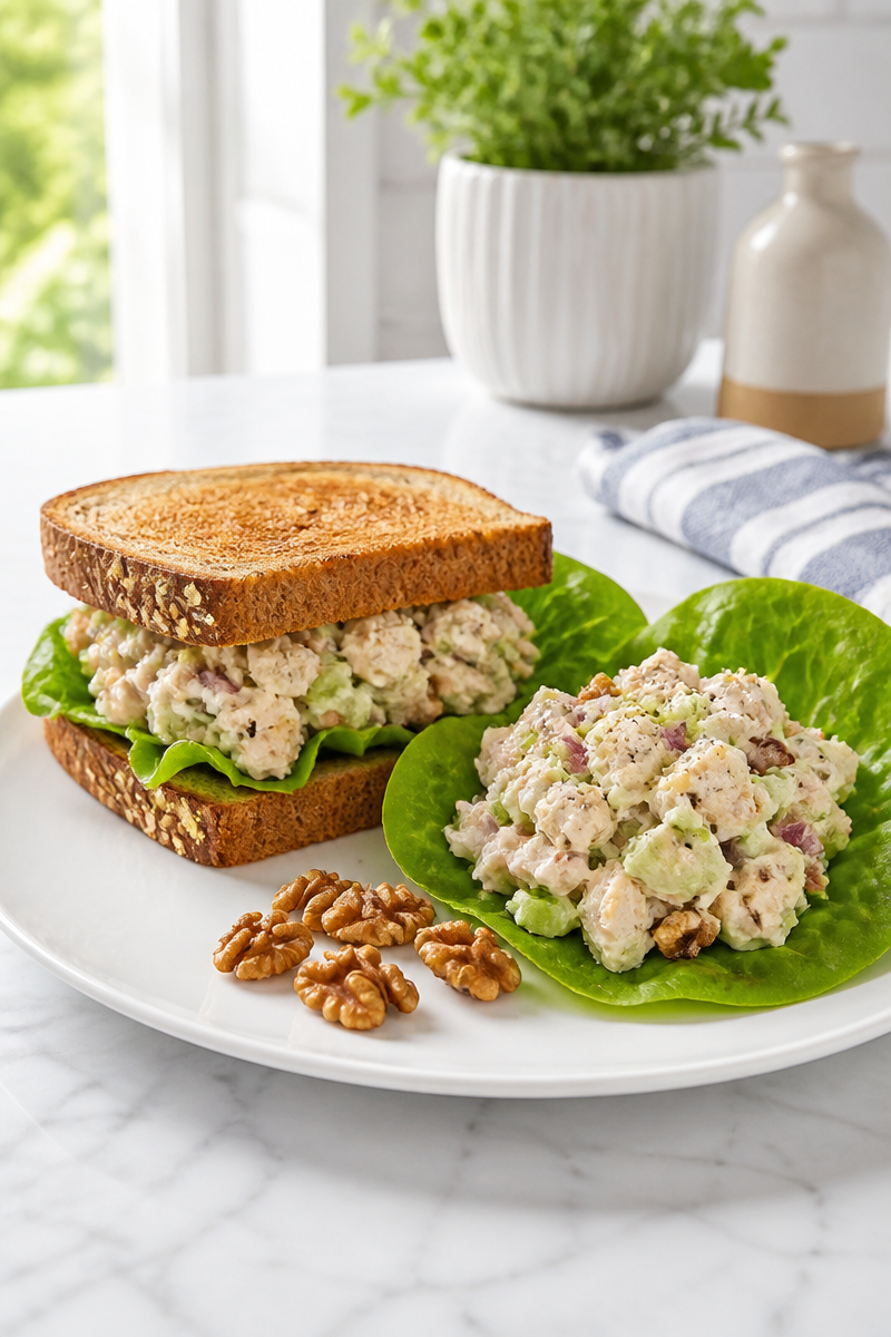 Classic Homestyle Chicken Salad with Toasted Walnuts Classic Homestyle Chicken Salad with Toasted Walnuts
