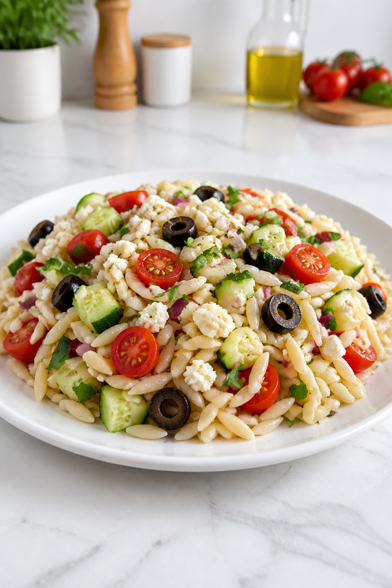Classic Italian Orzo Pasta Salad with Vinaigrette Classic Italian Orzo Pasta Salad with Vinaigrette