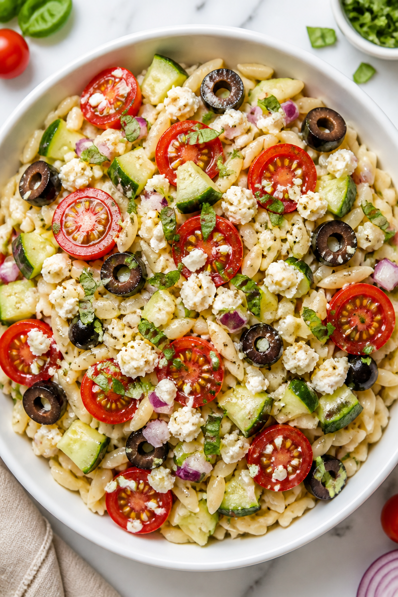 Classic Italian Orzo Pasta Salad with Vinaigrette Classic Italian Orzo Pasta Salad with Vinaigrette