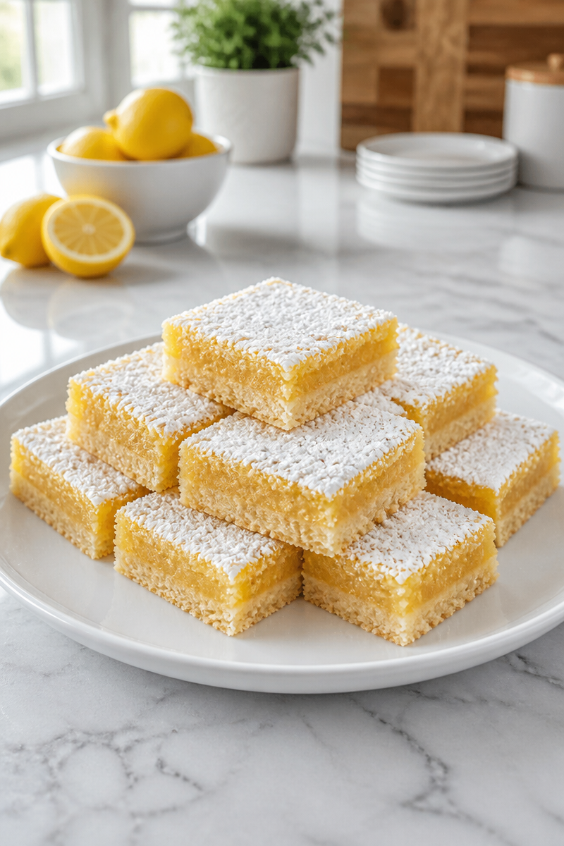 Classic Lemon Bar with Shortbread Crust