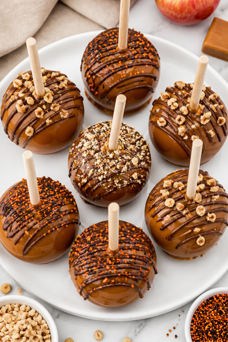 Classic Sweet Caramel Dipped Fall Apple Treat Classic Sweet Caramel Dipped Fall Apple Treat
