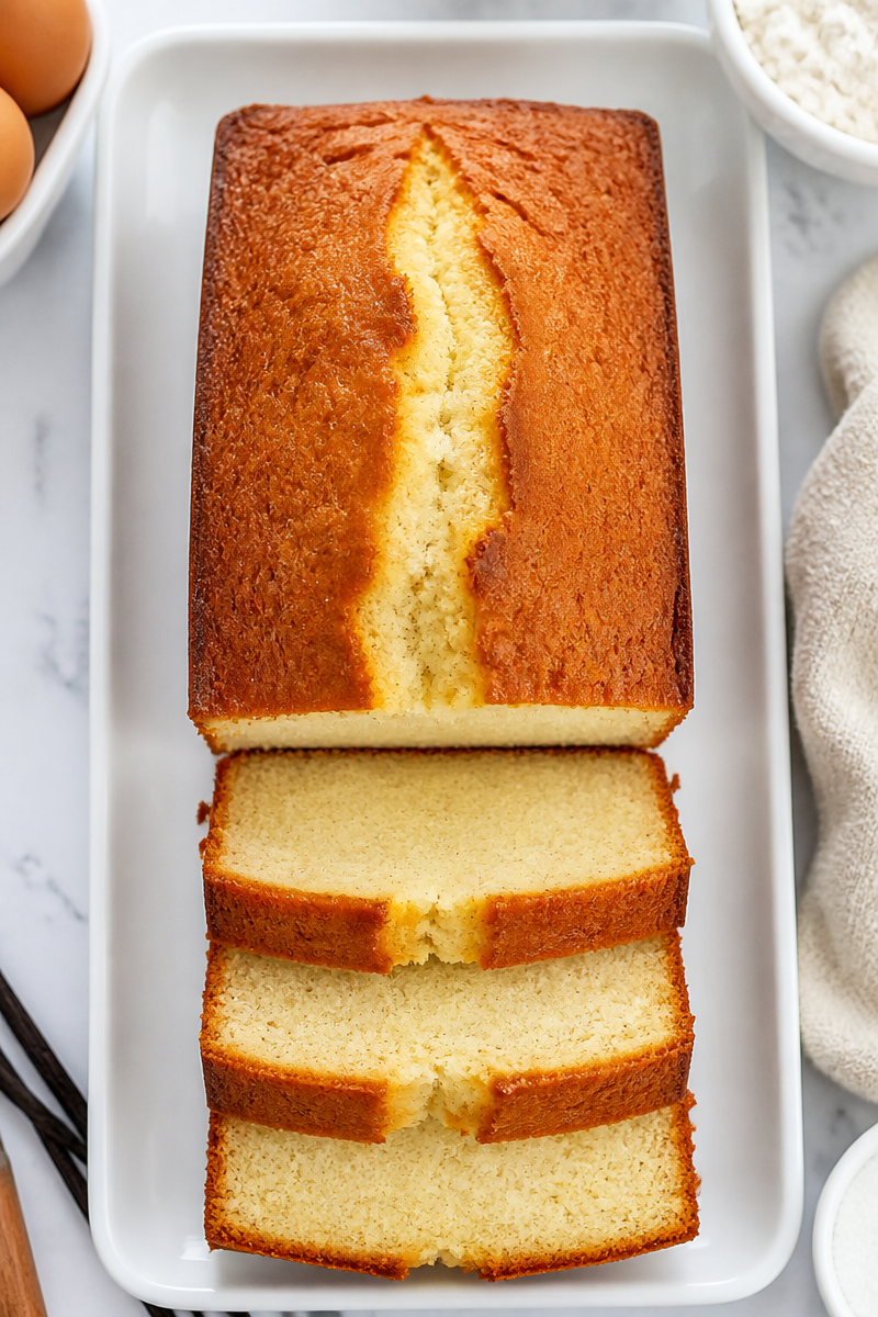 Classic Vanilla Bean Pound Loaf Cake