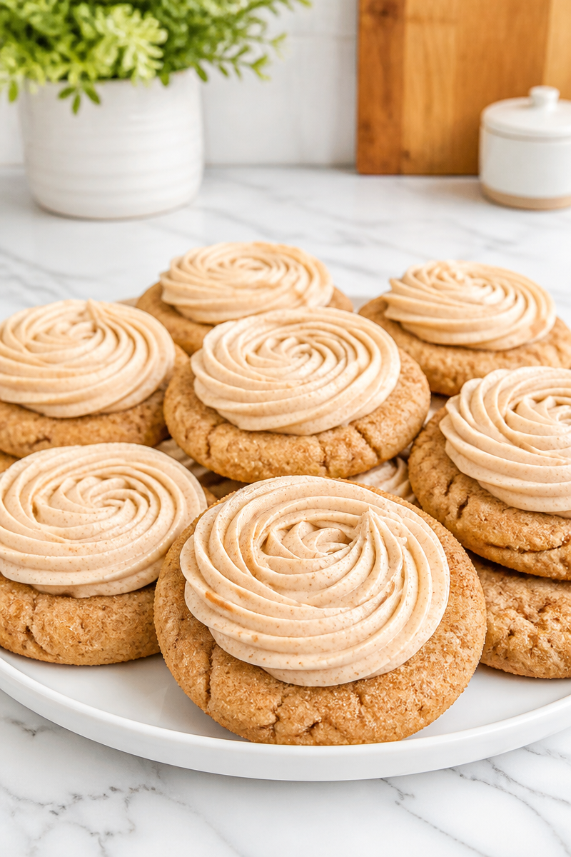 Copycat Crumbl Churro Cookies with Cinnamon Buttercream Copycat Crumbl Churro Cookies with Cinnamon Buttercream