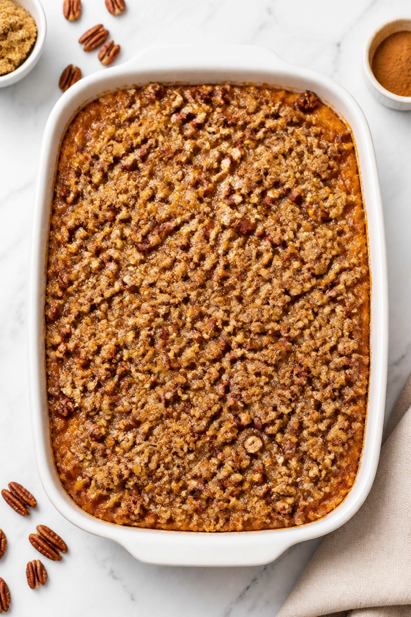 Copycat Ruth Chris Sweet Potato Casserole with Brown Sugar Copycat Ruth Chris Sweet Potato Casserole with Brown Sugar