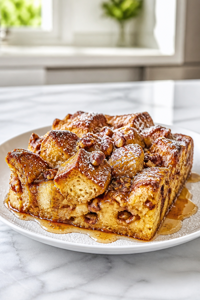 Cozy Baked Pecan French Toast Casserole Breakfast