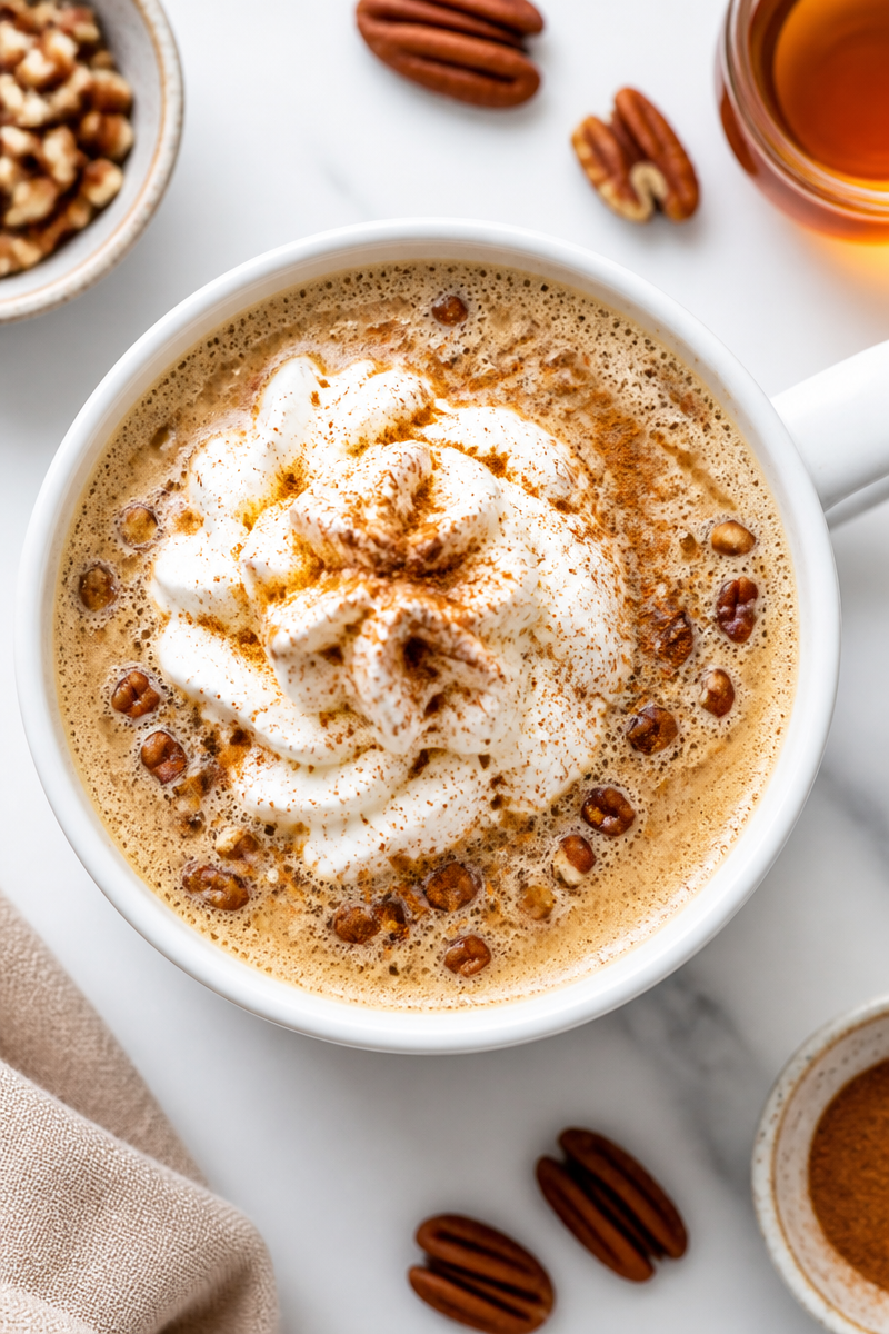 Cozy Fall Maple Pecan Latte Coffee Cup Cozy Fall Maple Pecan Latte Coffee Cup