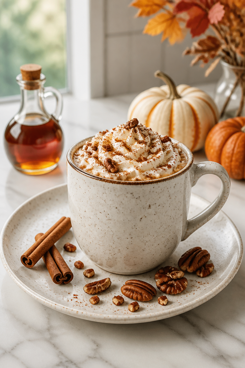 Cozy Fall Maple Pecan Latte Coffee Cup Cozy Fall Maple Pecan Latte Coffee Cup