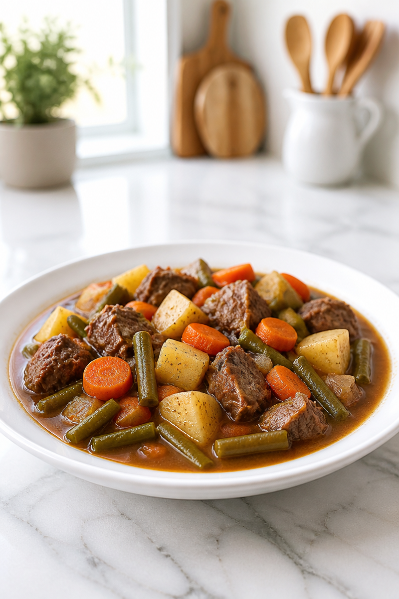 Cozy Fall Vegetable And Beef Crock Pot Meal Cozy Fall Vegetable And Beef Crock Pot Meal