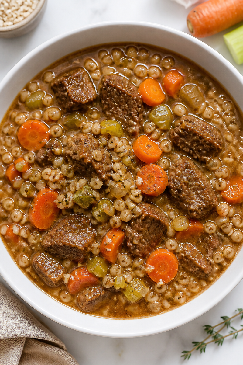 Cozy Halal Beef And Barley Stew Recipe Cozy Halal Beef And Barley Stew Recipe