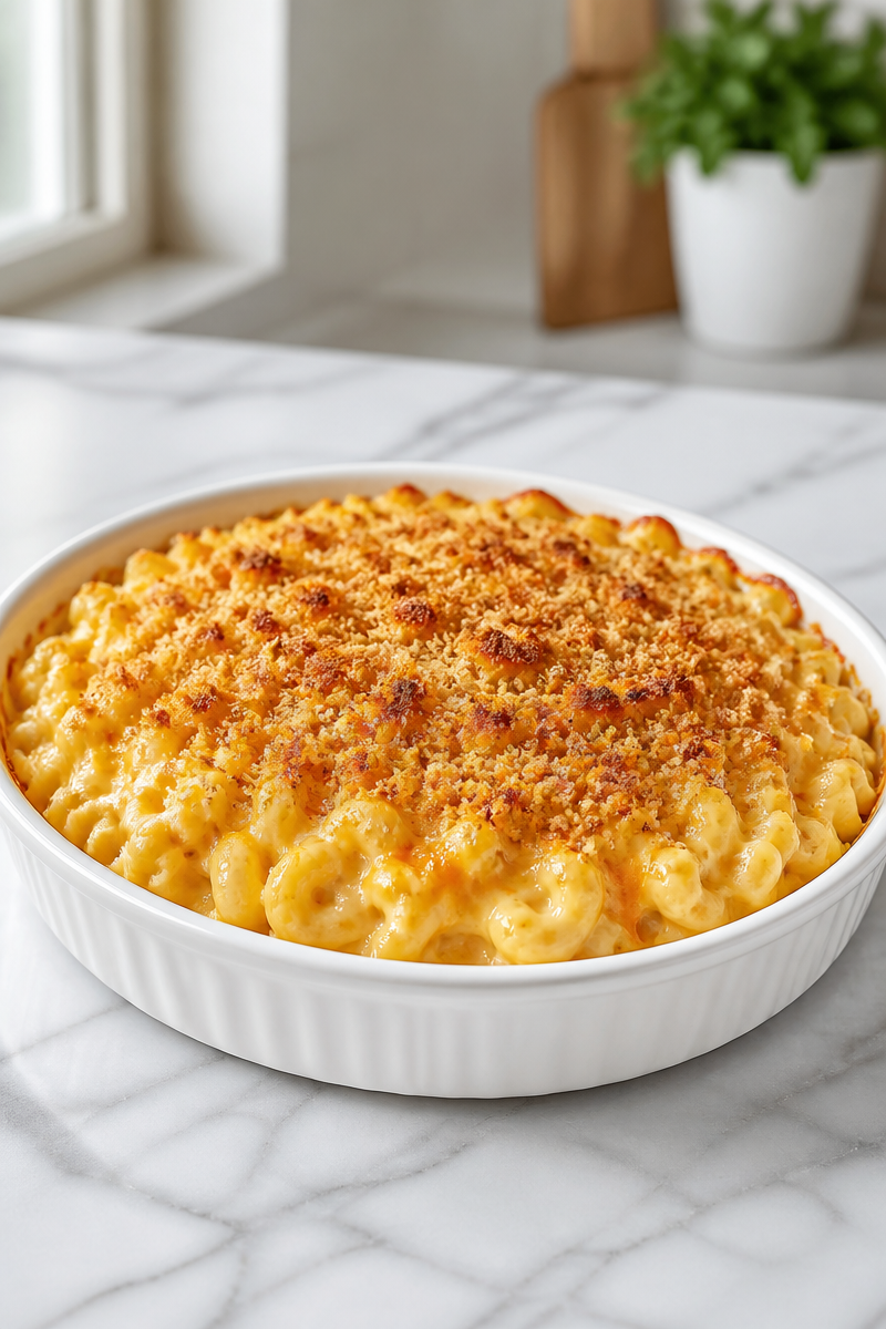 Creamy Baked Macaroni And Cheese Comfort Food
