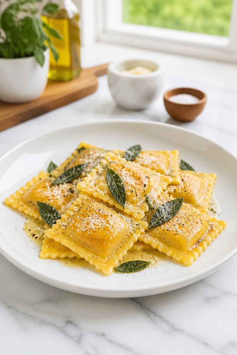 Creamy Butternut Squash Pasta Ravioli Creamy Butternut Squash Pasta Ravioli