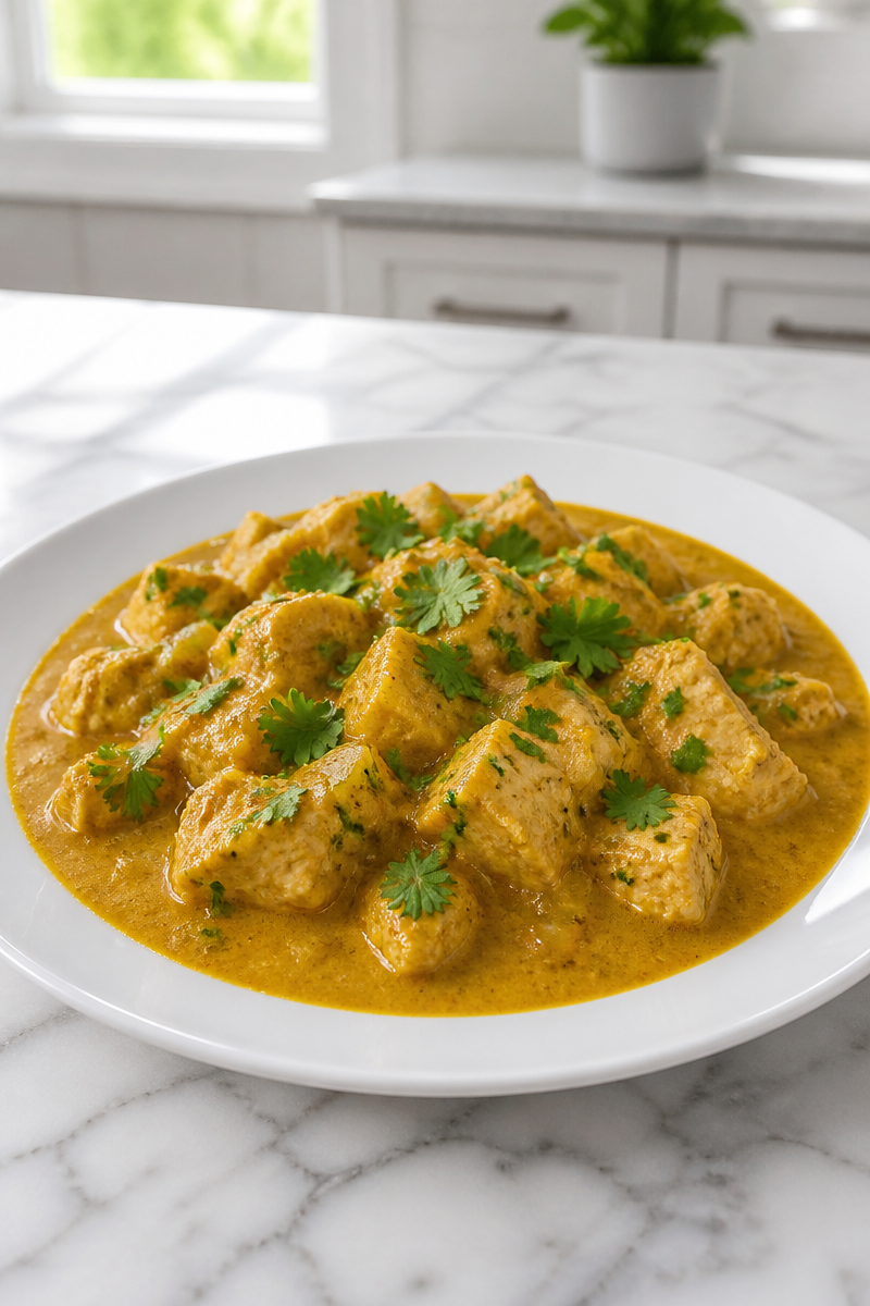 Creamy Coconut Milk Chicken Curry Dinner