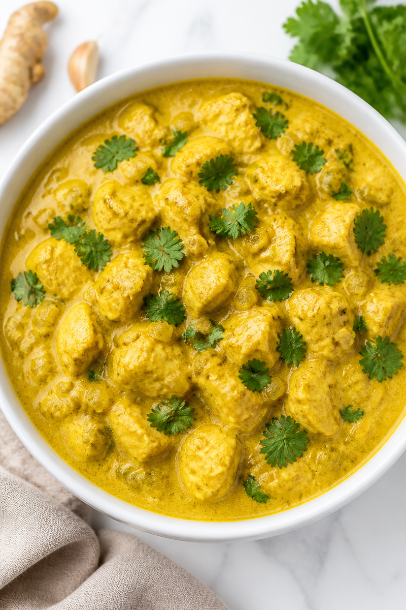 Creamy Coconut Milk Chicken Curry Dinner