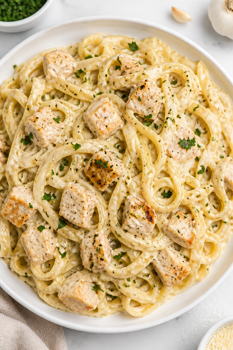 Creamy Garlic And Parmesan Chicken Pasta Alfredo Creamy Garlic And Parmesan Chicken Pasta Alfredo