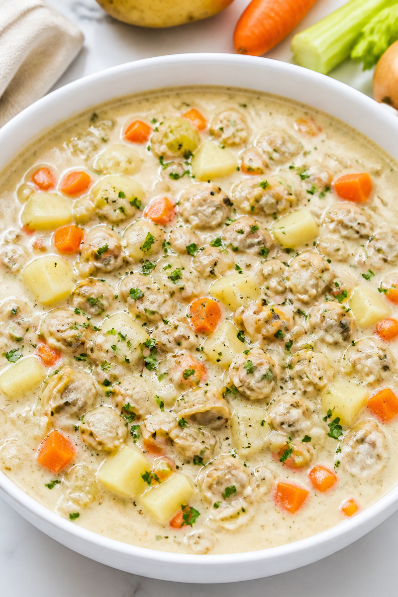 Creamy Halal Seafood New England Clam Chowder Recipe Creamy Halal Seafood New England Clam Chowder Recipe