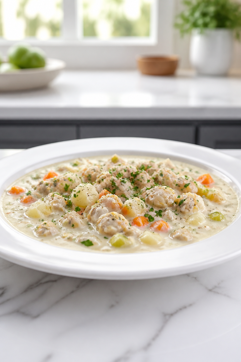 Creamy Halal Seafood New England Clam Chowder Recipe Creamy Halal Seafood New England Clam Chowder Recipe