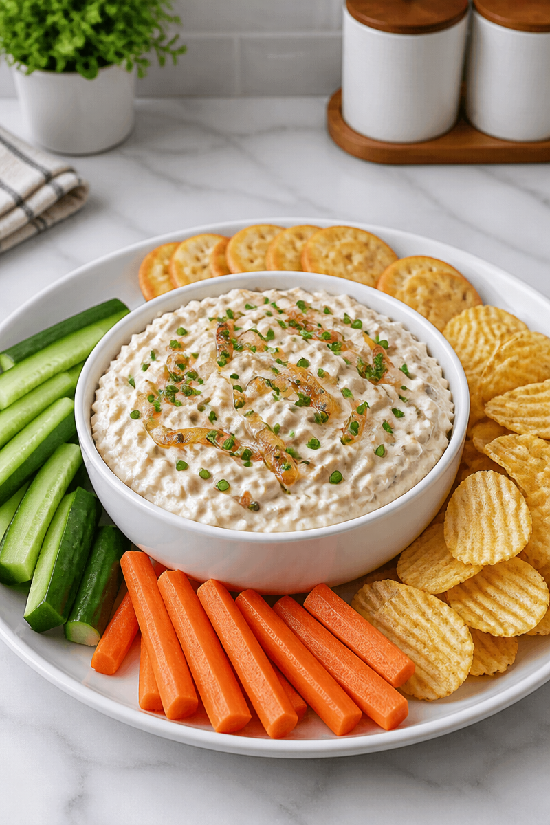 Creamy Homemade Caramelized Onion Dip Recipe Creamy Homemade Caramelized Onion Dip Recipe