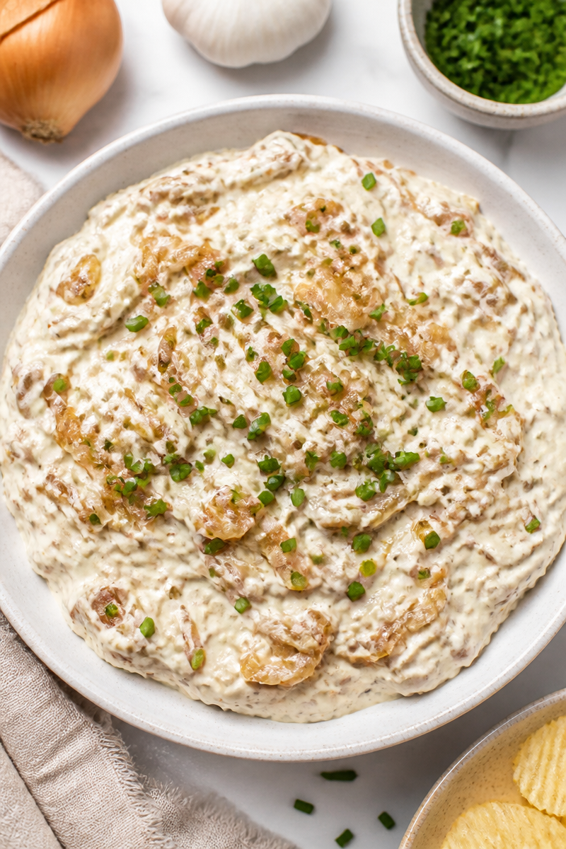 Creamy Homemade Caramelized Onion Dip Recipe Creamy Homemade Caramelized Onion Dip Recipe
