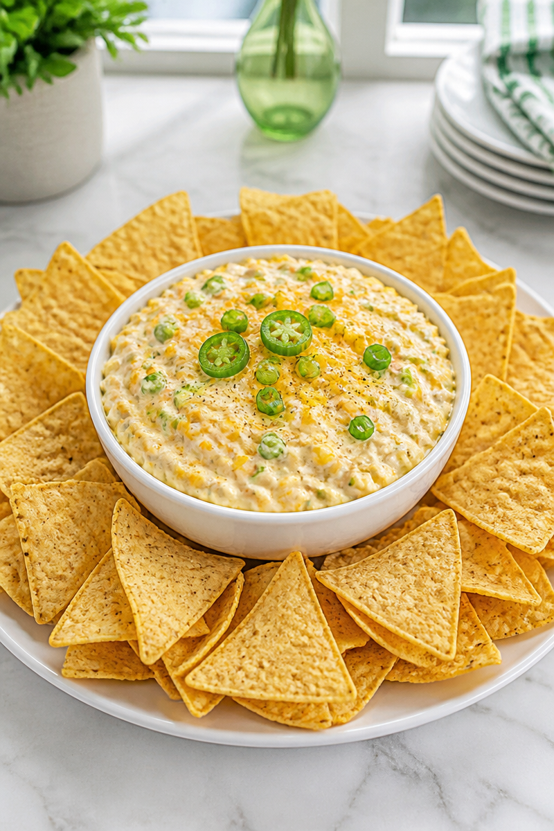 Creamy Jalapeno Popper Corn Dip for Summer Party Creamy Jalapeno Popper Corn Dip for Summer Party