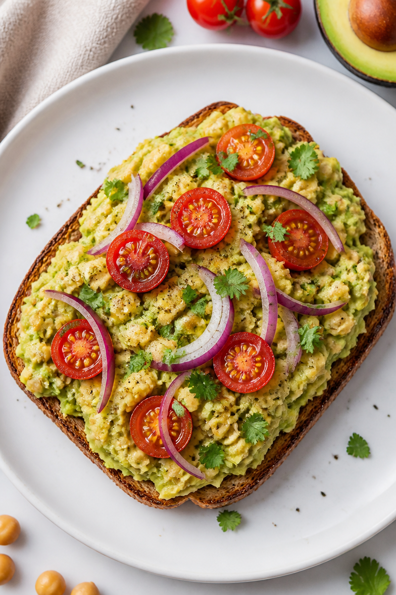 Creamy Smashed Chickpea And Toast Avocado Recipe Creamy Smashed Chickpea And Toast Avocado Recipe
