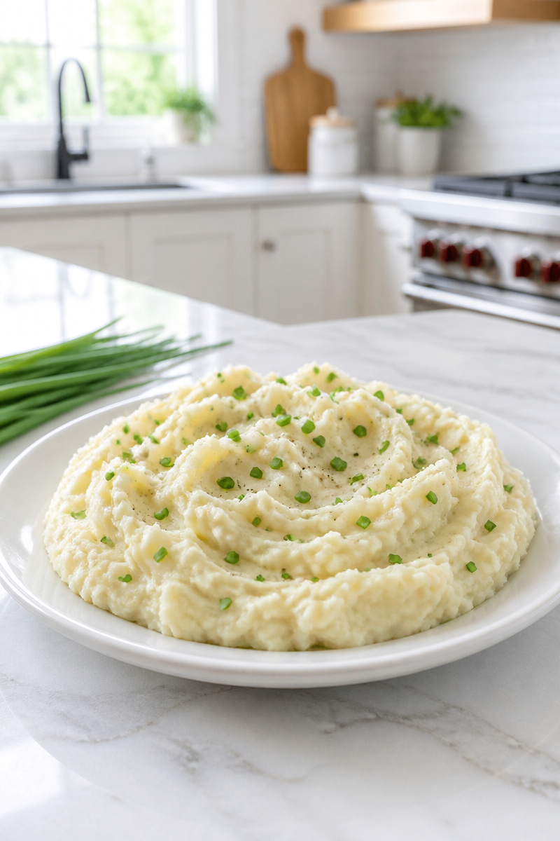 Creamy Sour Cream And Chive Mashed Potato Recipe Creamy Sour Cream And Chive Mashed Potato Recipe