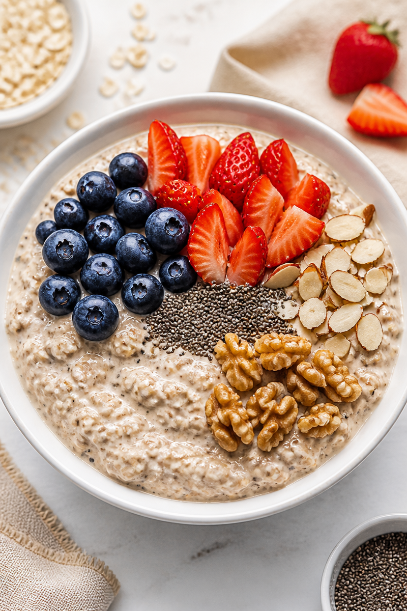 Creamy Vanilla Chai Spiced Overnight Oat Breakfast Creamy Vanilla Chai Spiced Overnight Oat Breakfast