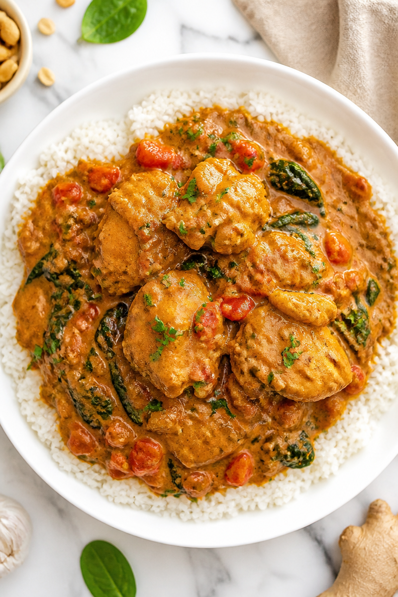 Creamy West African Peanut And Chicken Stew African Food Creamy West African Peanut And Chicken Stew African Food