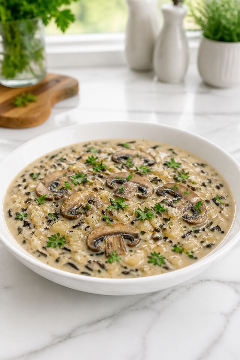 Creamy Wild Rice and Mushroom Soup Creamy Wild Rice and Mushroom Soup