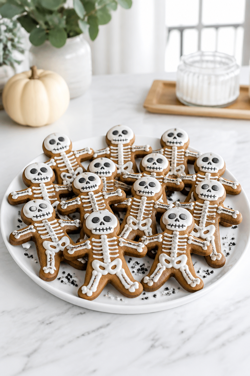 Creepy Skeleton Gingerbread Fall Spice Cookie Creepy Skeleton Gingerbread Fall Spice Cookie