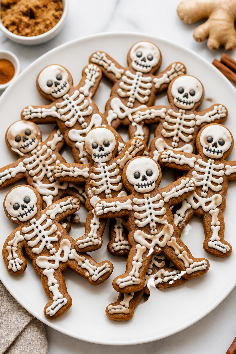 Creepy Skeleton Gingerbread Fall Spice Cookie Creepy Skeleton Gingerbread Fall Spice Cookie