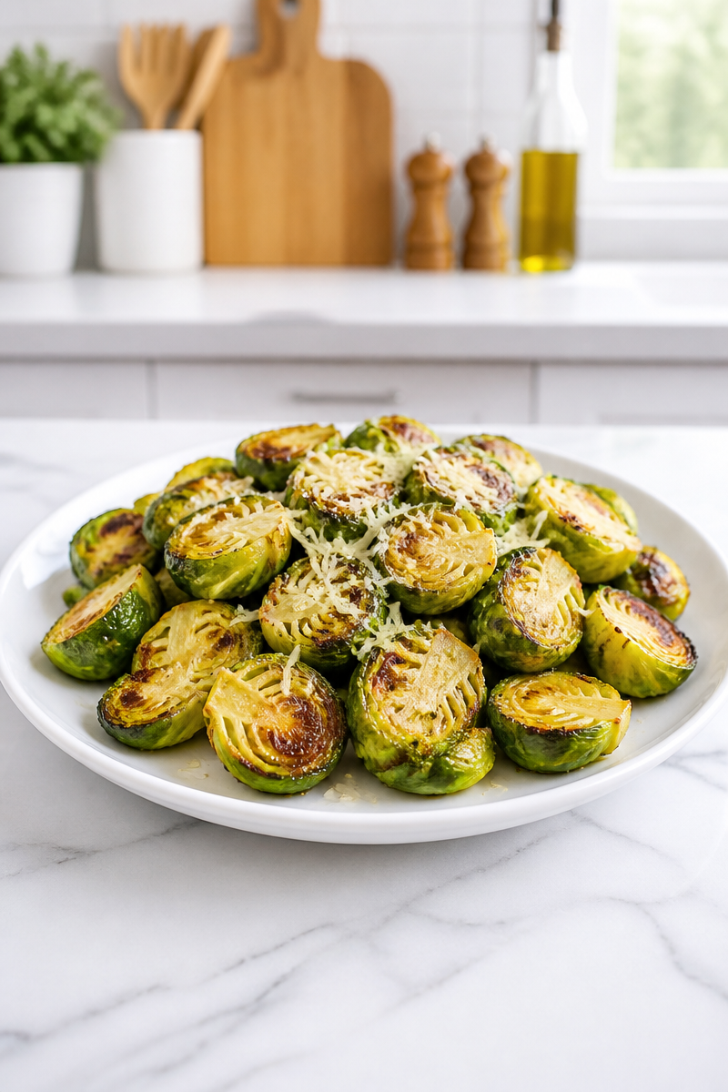 Crispy Air Fryer Brussels Sprout