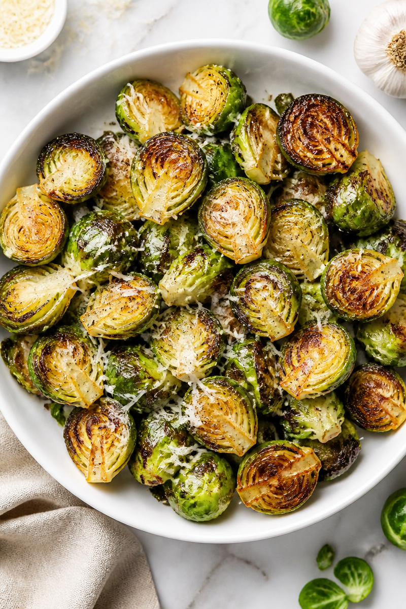 Crispy Air Fryer Brussels Sprout