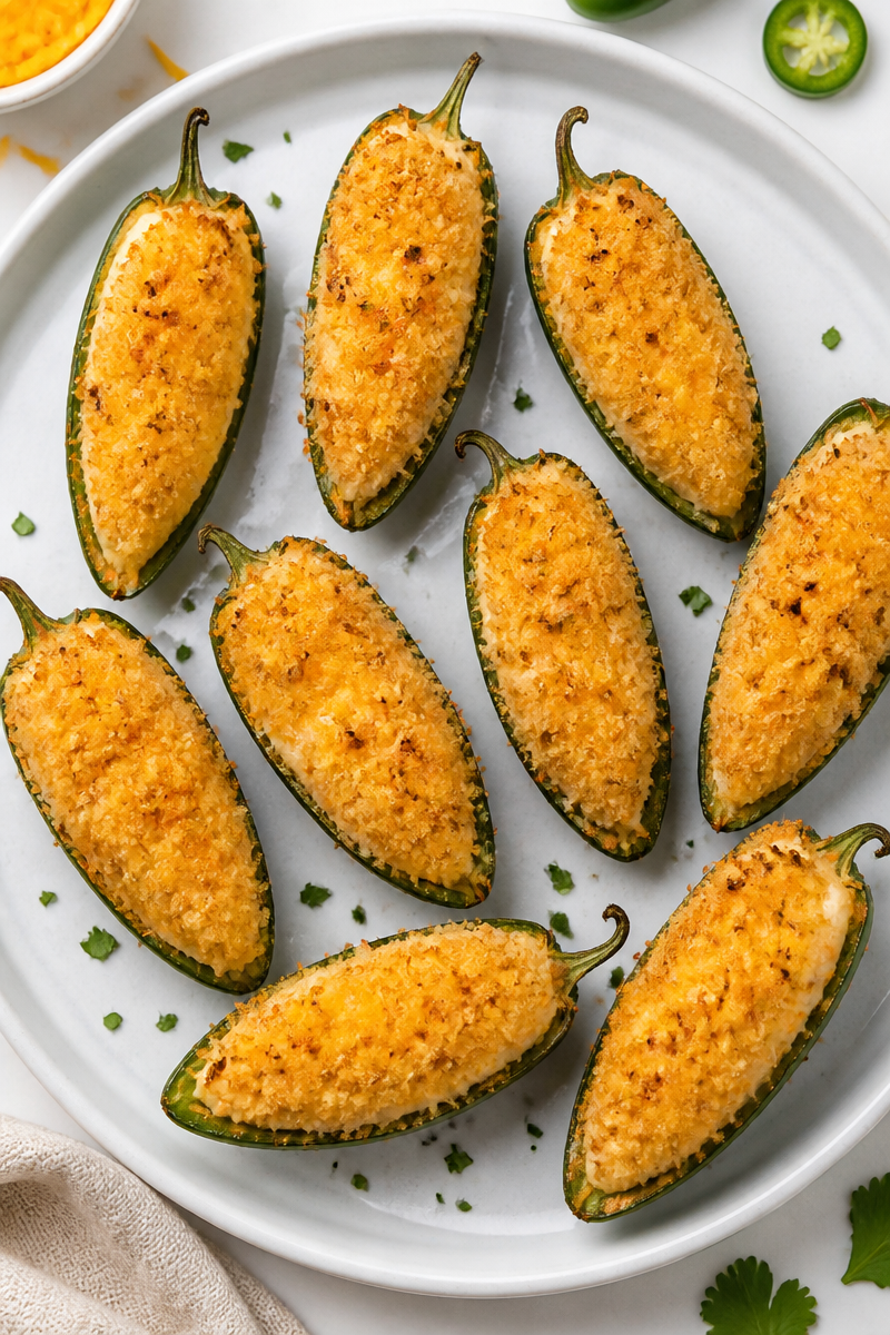 Crispy Air Fryer Jalapeno Poppers with Cream Cheese Filling Crispy Air Fryer Jalapeno Poppers with Cream Cheese Filling