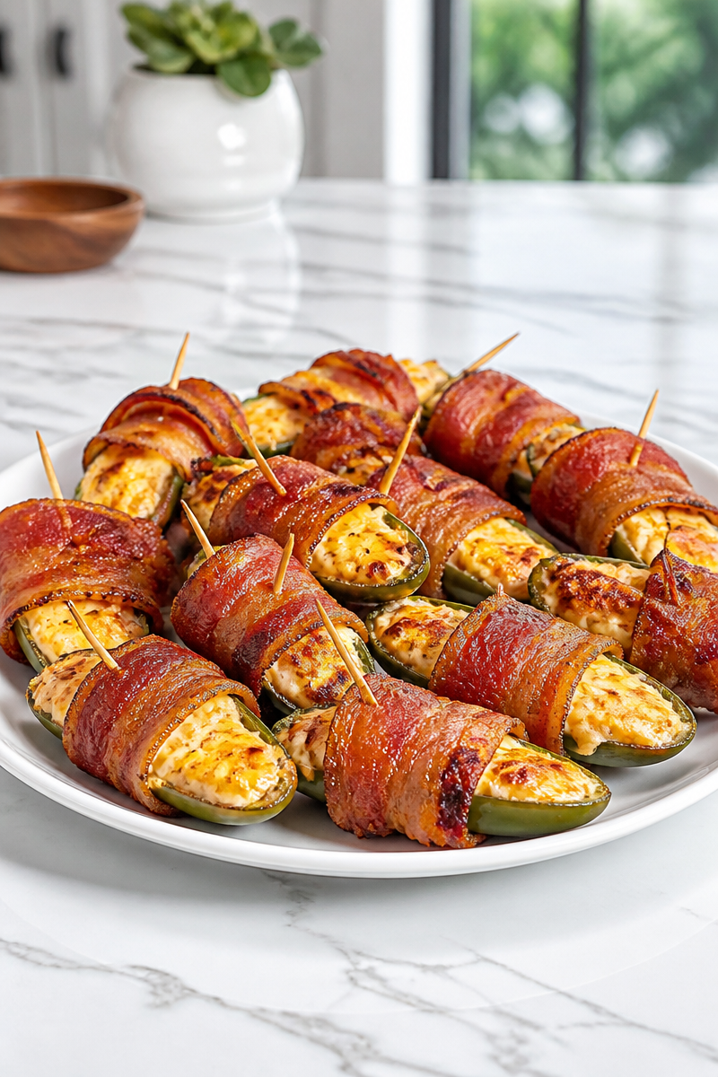 Crispy Bacon Wrapped Jalapeno Popper