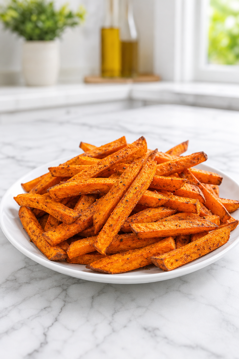 Crispy Baked Sweet Potato Fry Crispy Baked Sweet Potato Fry