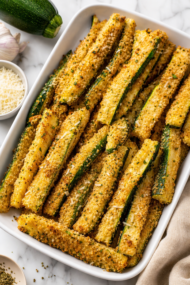 Crispy Baked Zucchini Fry