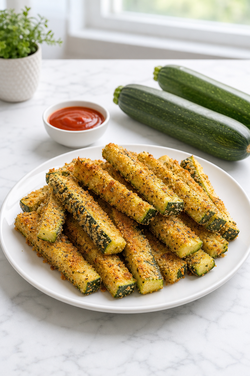Crispy Baked Zucchini Fry