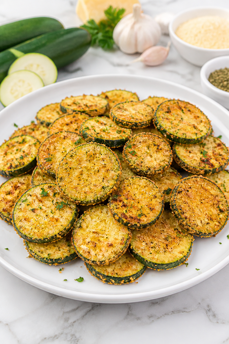 Crispy Garlic Parmesan Zucchini Airfryer Recipe