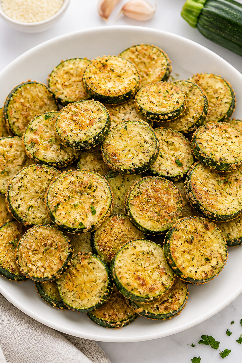 Crispy Garlic Parmesan Zucchini Airfryer Recipe